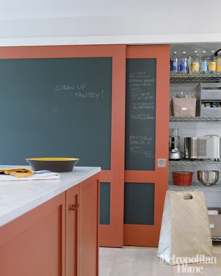Kitchen Chalkboard on Chalkboard Paint   Red   White Kitchen  Farrow   Ball  Blazer   From