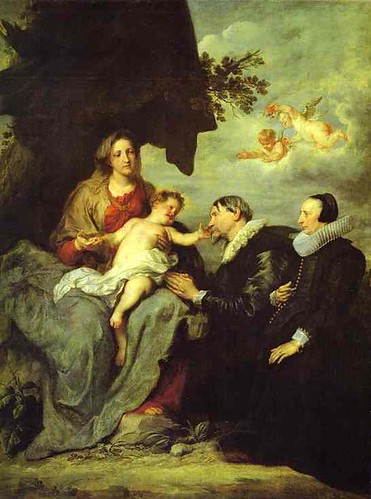 Van Dyck, Anthony (1599-1641) - The Virgin and Child with Donors (Louvre)