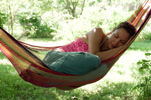 woman, sleeping,relaxing,hammock