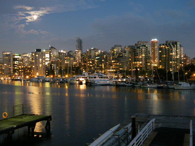 Vancouver at Night, From the Rowing Club