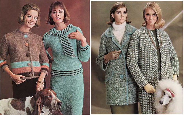 Vintage 1960s Columbia Minerva knitting book