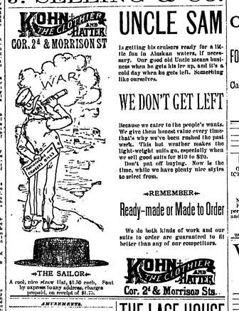 Uncle Sam We Don't Get Left - May 31 1889 Oregonian