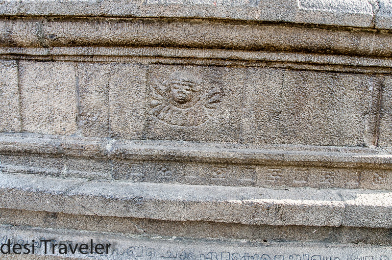 Stone pillar in Old Portuguese Church India