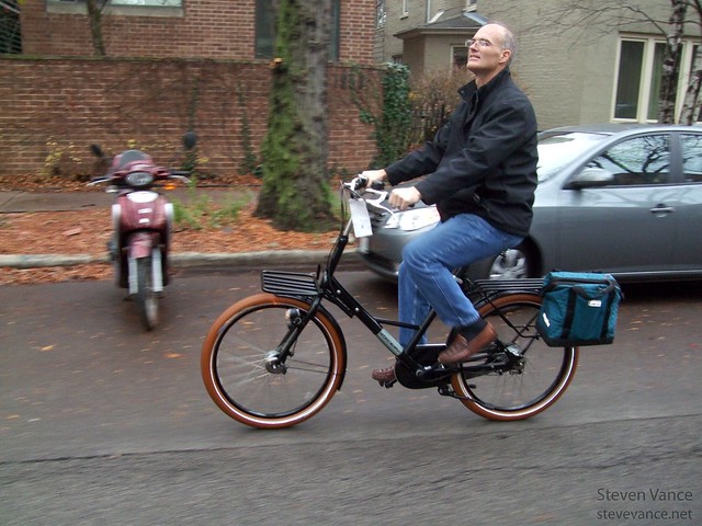 Riding on Dutch bikes with my dad