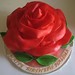 Large rose cake