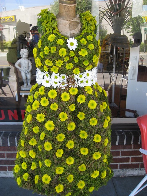 floral dress topiary