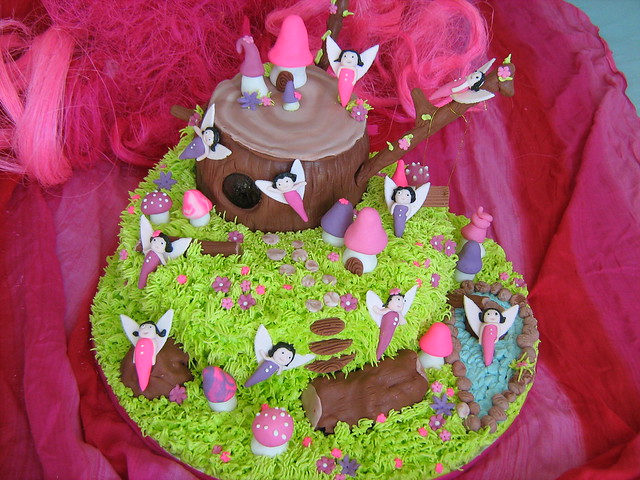 fairy garden birthday cake flickr photo sharing 