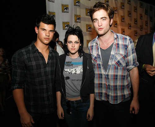 Taylor Lautner Kristen Stewart and Robert Pattinson ComicCon 2009