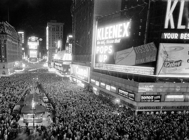 Times Square New Years Eve 1950s | Flickr - Photo Sharing!