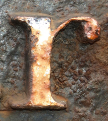 Rusty/Corroded letters