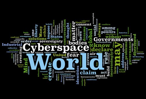 Declaration of Independence of Cyberspace Wordle