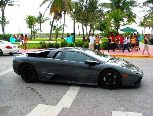 SoBe Grey Lamborghini Picture of Automobili Lamborghini South Beach 