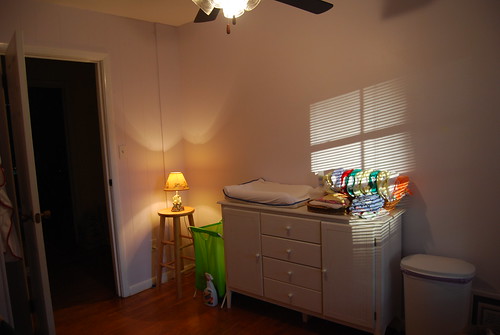 The changing area and dresser