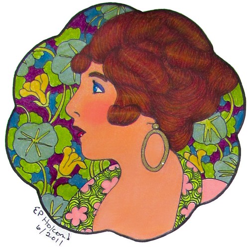 flapper with gold hoop