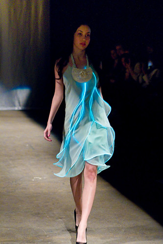 EL Wire Dress, Diana Eng's Fairytale Fashion Show at Eyebeam NYC / 20100224.7D.03492.P1.L1.C23 / SML