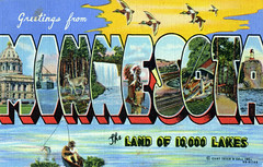Minnesota Large Letter Postcards
