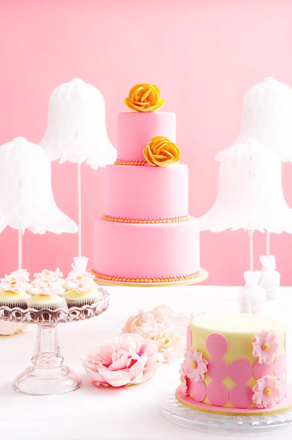 Pink Orange Wedding CakeBy Juli SterternGill Amy Atlas