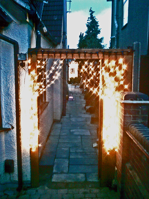 Wedding Gate Ilford Curtain Lights LED Lights A Wedding Entrance