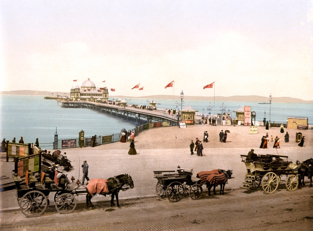 Morecambe West End Pier, England, 1895