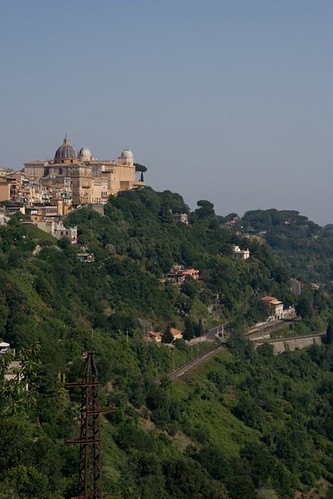 View of the Vatican
Observatory and Papal Palace in Castel Gandolfo, Italy