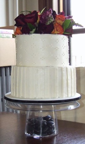 Beautifully Simple Wedding Cake done for my friends Chris and Kelly