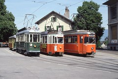 Trams de Genève anciens trams d'Aarchen Suisse)