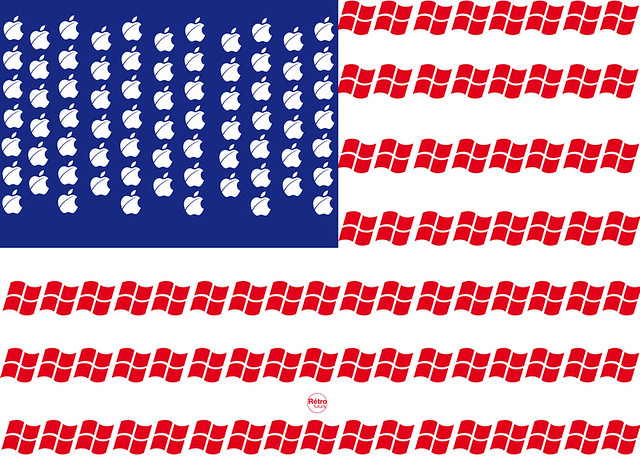 US FLAG WINDOWS VS APPLE