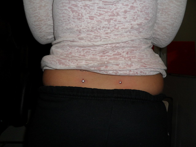 piercings on back dimples. Fashion » My Back Dimple Piercing; piercings on back dimples. Back Dimples