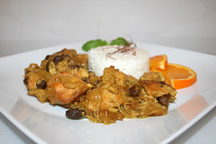 Indian chicken fruit curry / Indisches Hähnchen-Früchtecurry