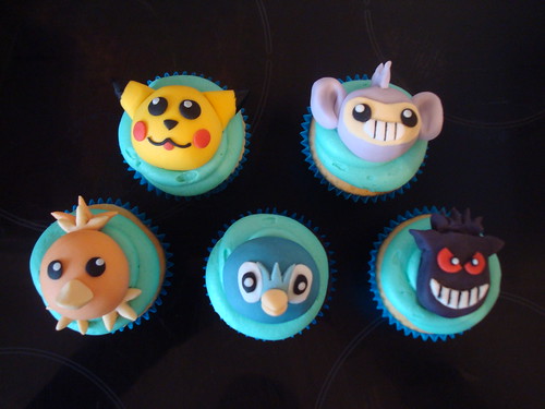 Pokemon cupcakes for a birthday boy