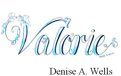 Feminine Script Tattoo Design by Denise A Wells