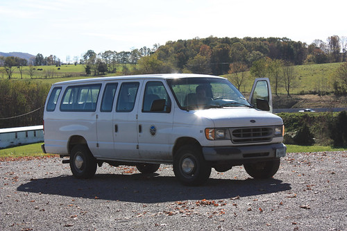 Van used for van tours at New River Trail State Park