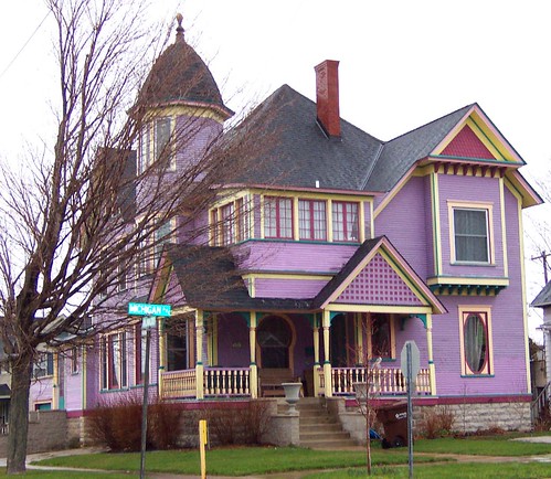 Purple Victorian House