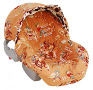 Padded infant car seat covers