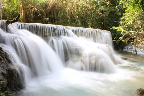Koung Si Waterfall, Laos by n.hewson