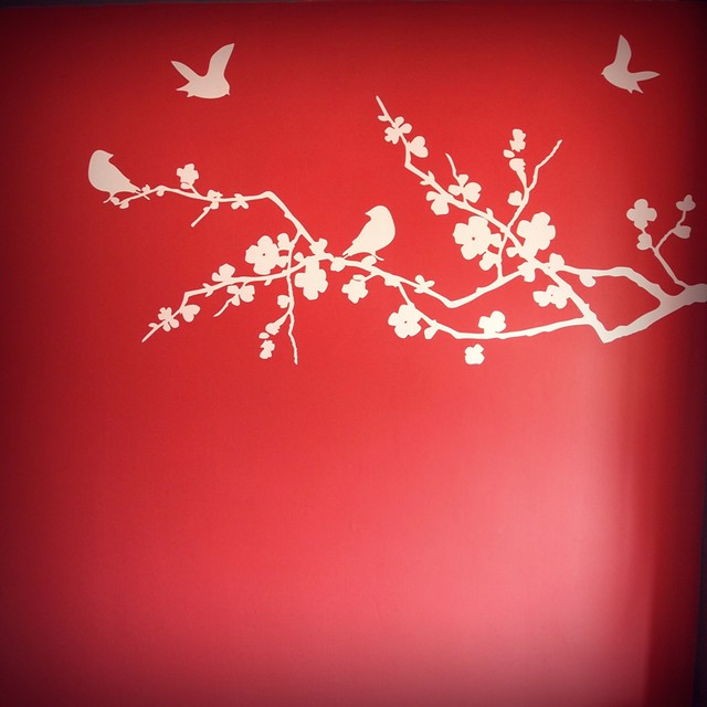 The wall decal.