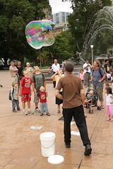 Giant Soap Bubbles in Hyde Park