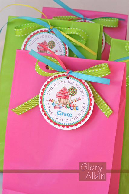Candy Party favor bags by Glorious Treats