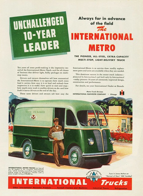 1948 International Metro Delivery Truck The Pioneer AllSteel 