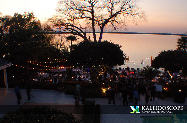 Kaleidoscope Event Lighting lighting outdoor wedding in Isleworth Florida