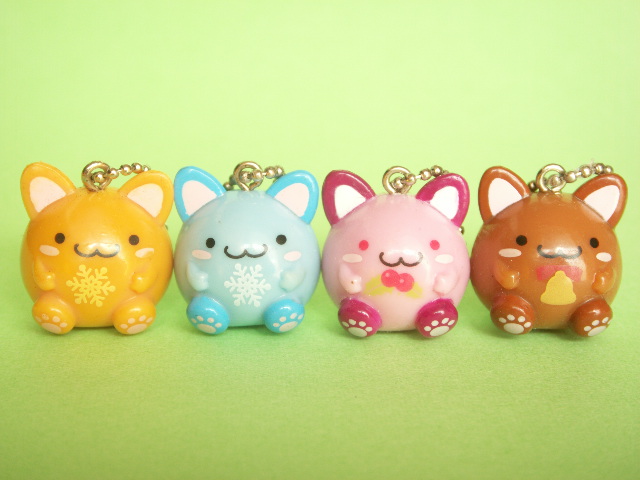 Kawaii Cute Maruneko Club Tiny Keychain Cat Character Japan