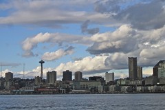 Seattle Space Needle-From Bremerton To Seattle Ferry