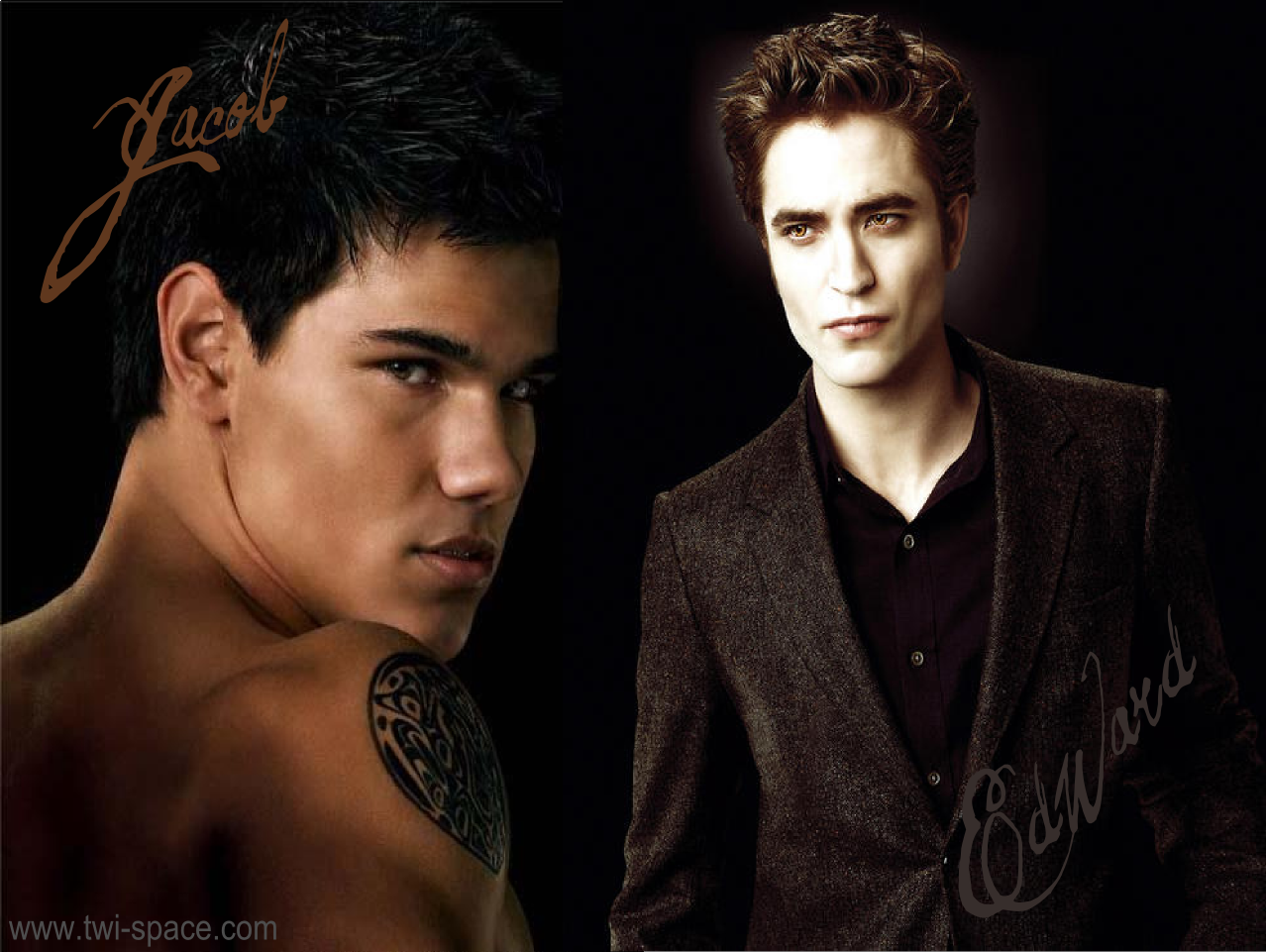 Edward Cullen & Jacob Black Wallpaper
