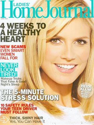 Heidi Klum Ladies Home Journal Magazine by Biilboard Hot 100