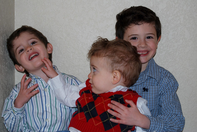 Christmas Eve-photo attempt of the 3 boys