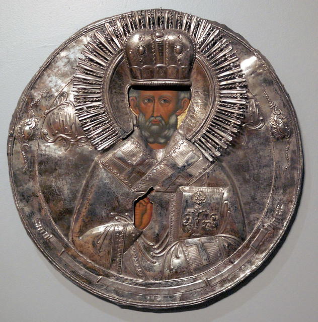 Russian Icon, at the Saint Louis University Museum of Art, in Saint Louis, Missouri, USA - Saint Nicholas 5