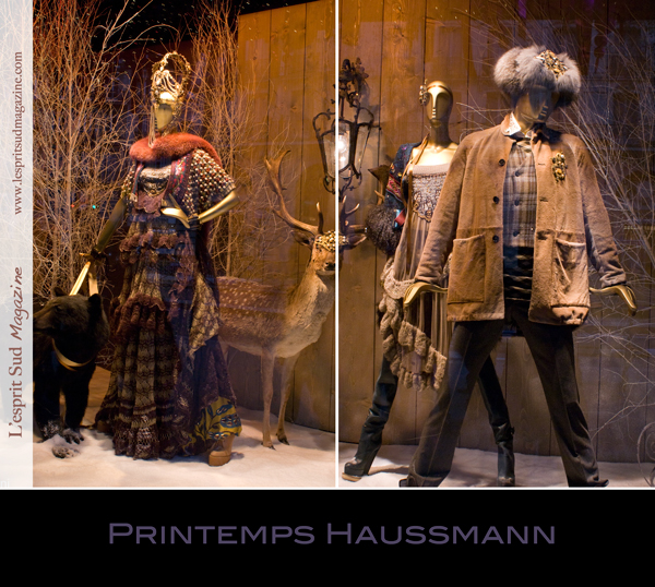 Christmas window display - Le Printemps Haussmann (Paris)