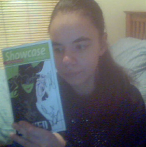 Me Holding a Wicked Playbill that I got from eBay last month