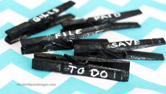 Chalkboard Clothes Pins 4