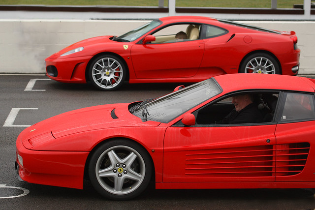 Ferrari old new Testarossa and 430